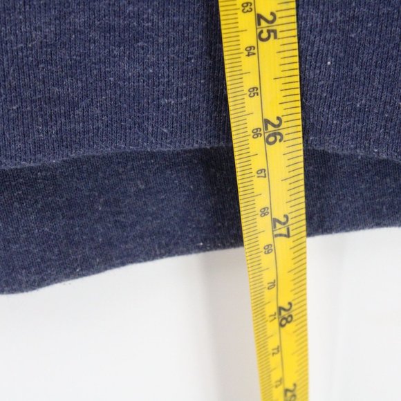 Structure Sweater Mens Navy Blue Zip Up Knit Long Sleeve Cotton Blend Sz Large L - Picture 9 of 9